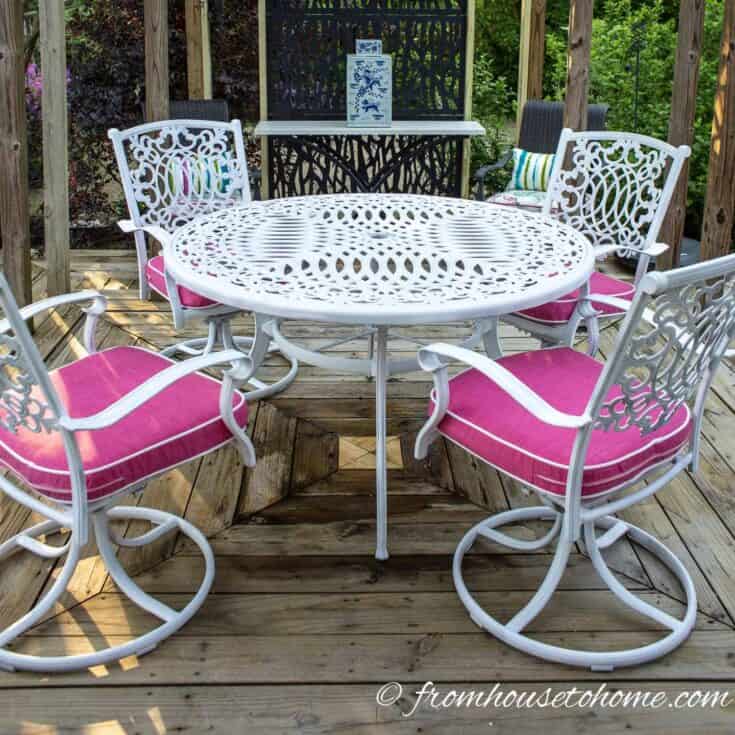 Image for How To Paint Metal Patio Furniture