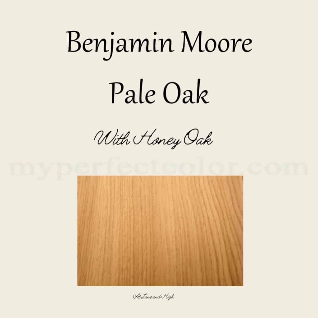 Pale Oak paired with honey oak wood.