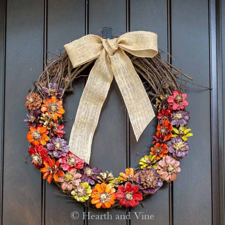 Image for Make a Pinecone Flower Wreath for Fall