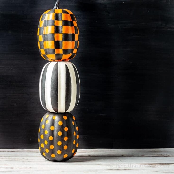 Image for Stacked Painted Pumpkins and More Halloween Decorating Ideas
