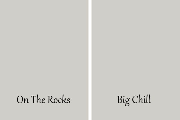 a side by side comparison of On The Rocks and Big Chill.