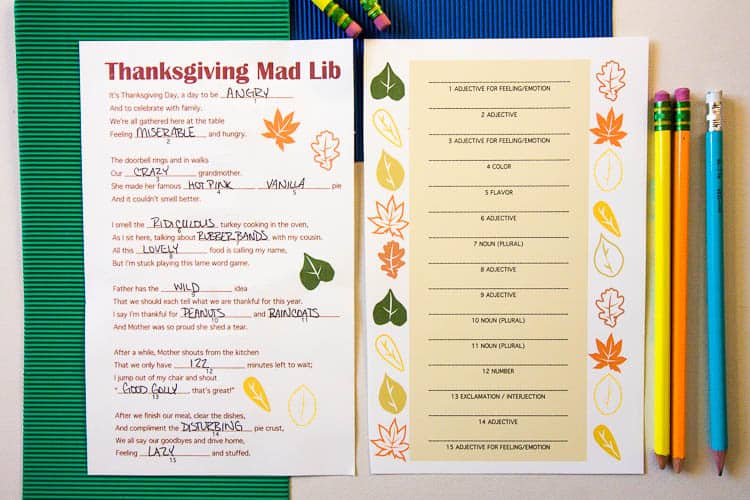 48 Printable Thanksgiving Games and Activities | At Lane and High