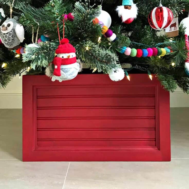 Image for Beautiful DIY Christmas Tree Box Stand : PDF Build Plans And Video