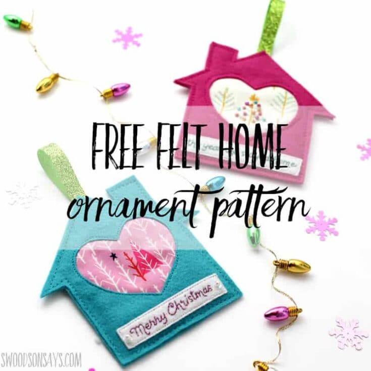 Image for Free felt house ornament pattern