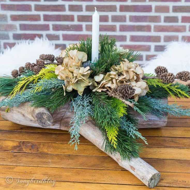 Image for I learned form the best! How to make fresh Christmas table decorations