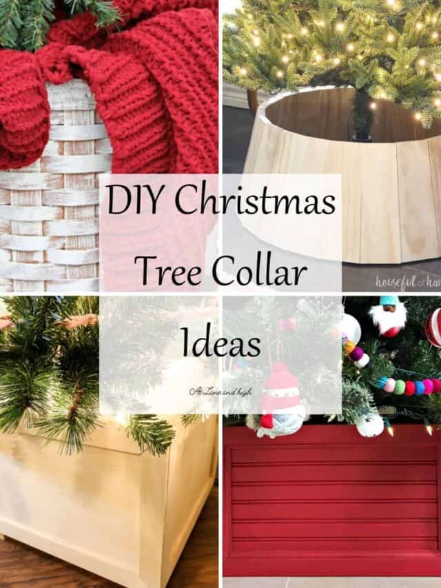 DIY Christmas Tree Collar Ideas
