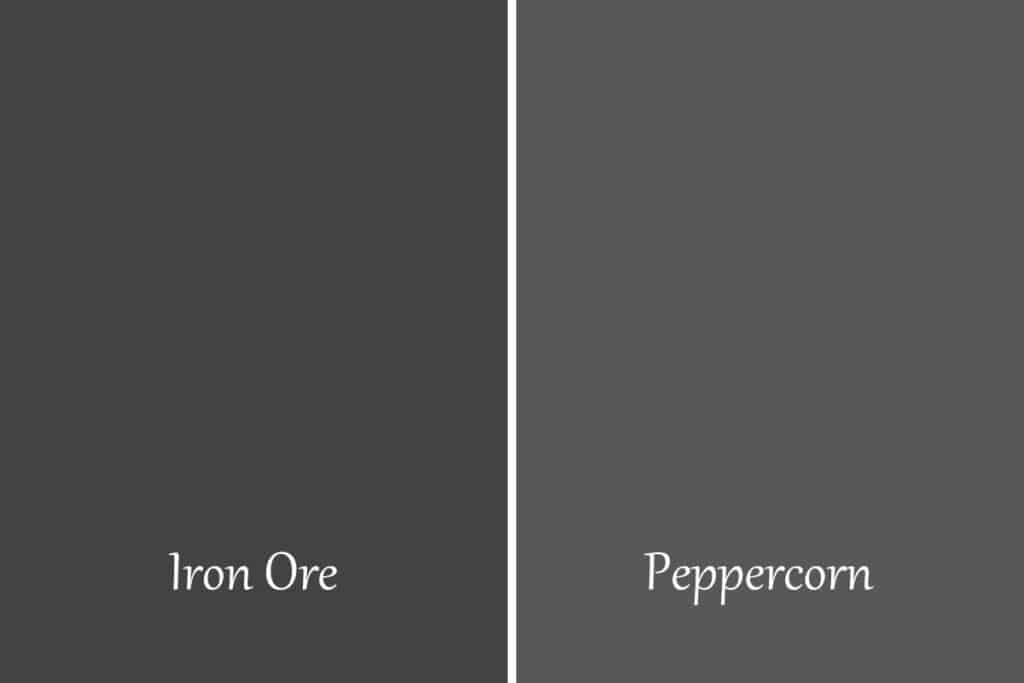 A side by side comparison of Iron Ore and Peppercorn.