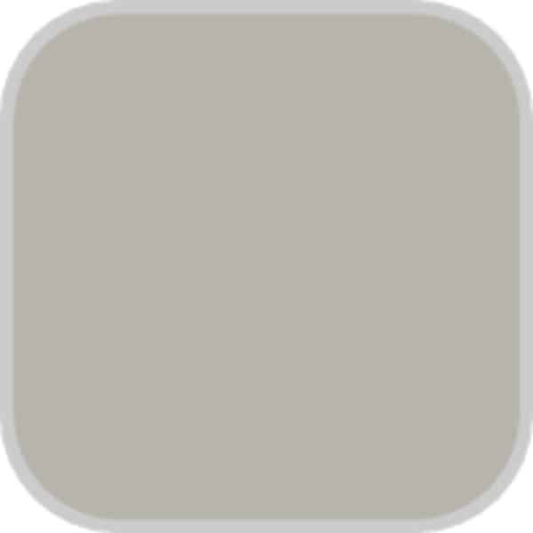 A paint swatch of Greige by Behr.