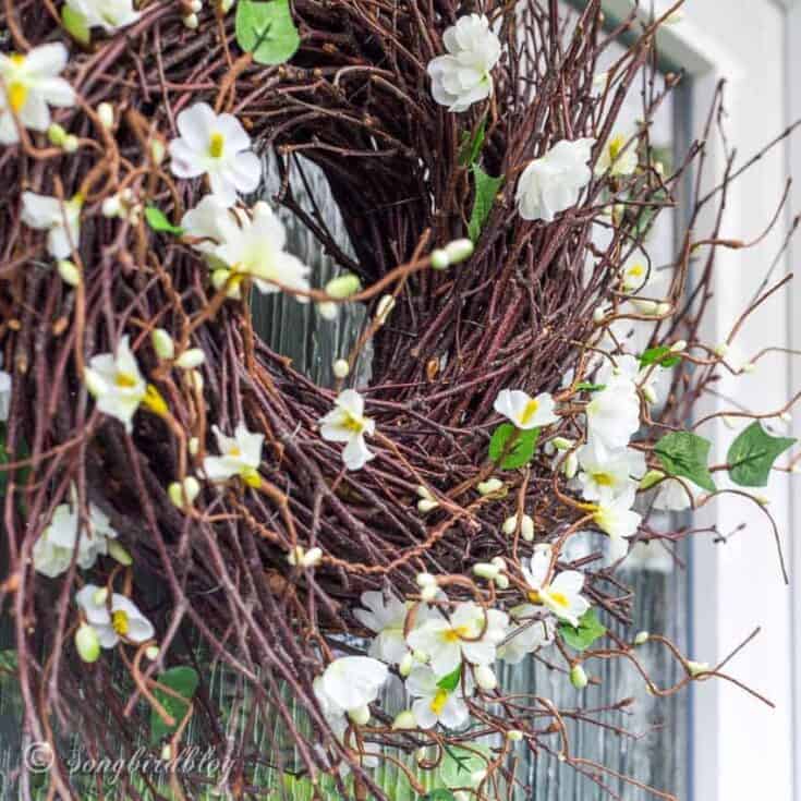 Image for An Easy DIY Spring Wreath For Your Front Door (With Silk Flowers)