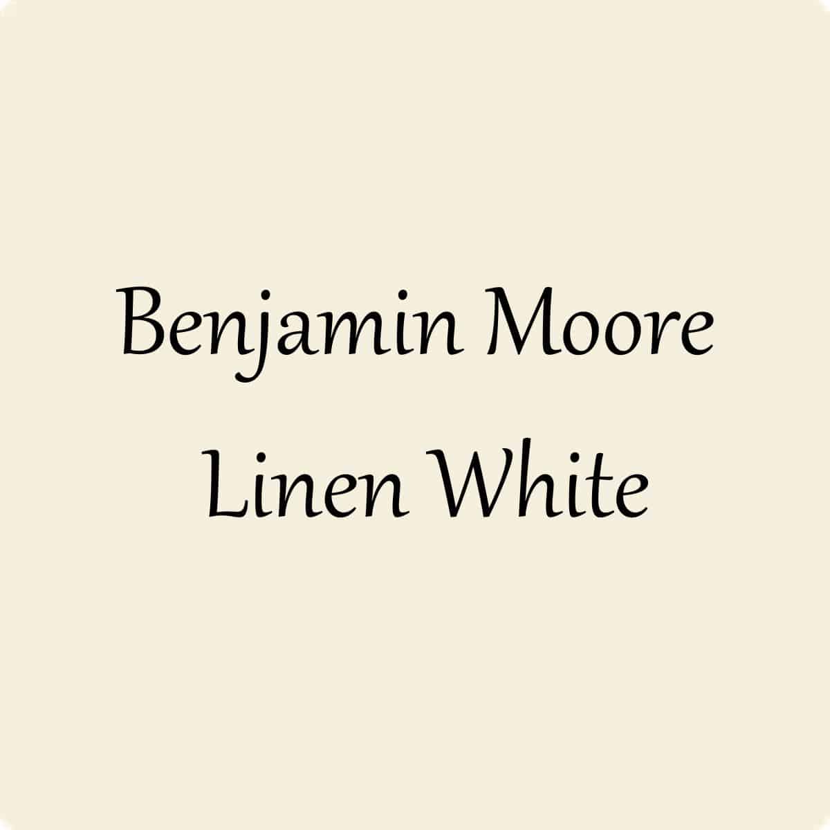 Benjamin Moore Linen White At Lane and High