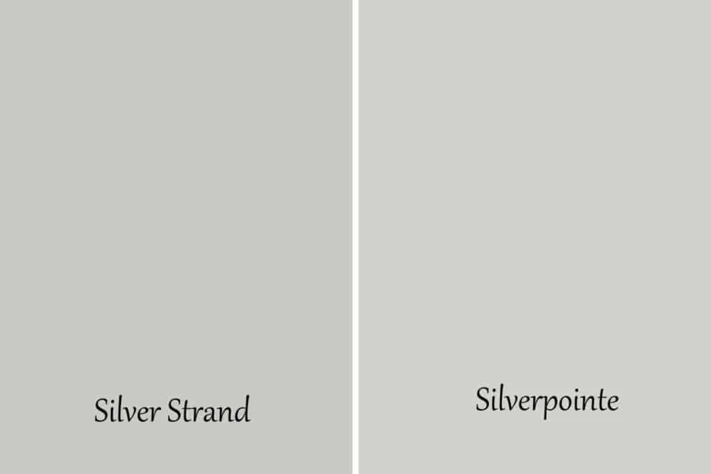 A side by side of Silver Strand and Silverpointe.