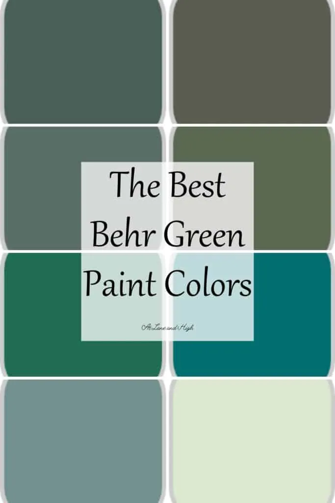 The Best Behr Green Paint Colors At Lane and High