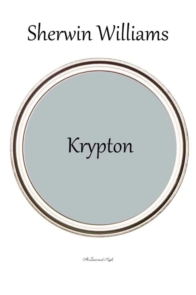 The view of the top of a paint can with Krypton and text overlay pin for Pinterest.