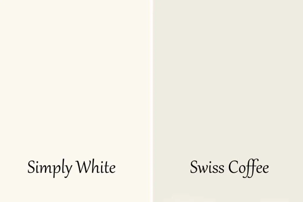Simply White Vs Swiss Coffee