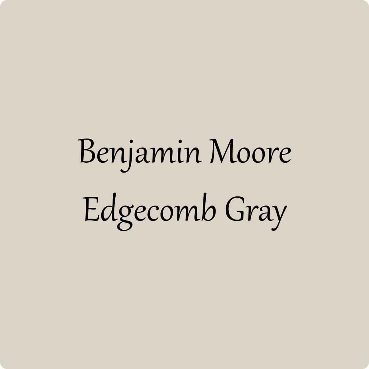 Benjamin Moore Edgecomb Gray
