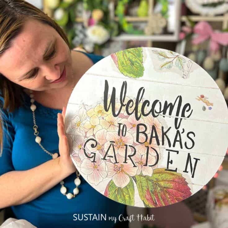 Image for Cute DIY Garden Sign Idea