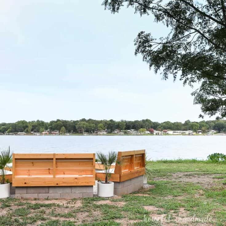Image for DIY Fire Pit with Wood Benches