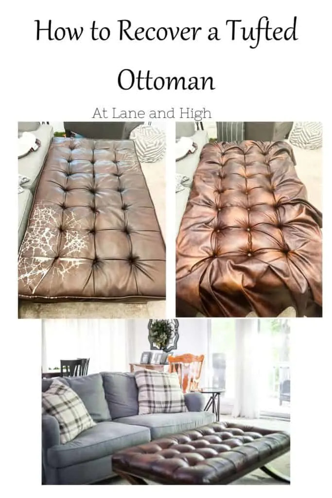 How to Recover an Ottoman with Tufting