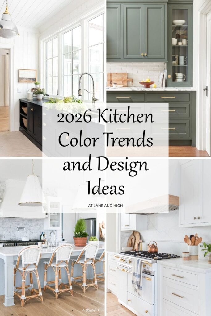 A grid of four kitchens with text overlay.