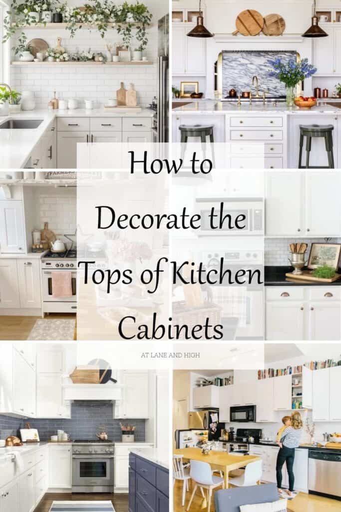 A grid of six kitchens with text overlay.